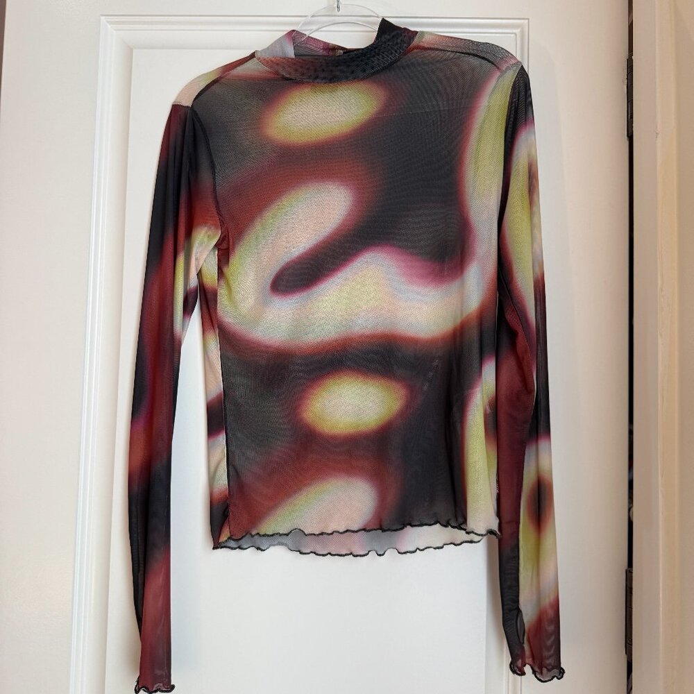 Levi’s® X Barbie Ferreira Mock Neck Mesh Top Size L